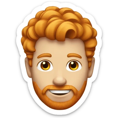 ginger guy with weirdhaircut sticker