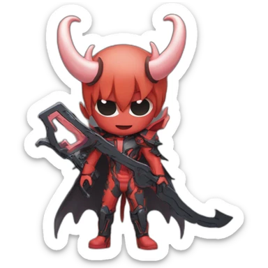Makima control devil with halo from Chainsaw man sticker