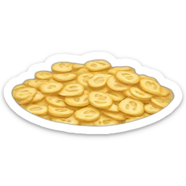 Cereal bowl dollars sticker