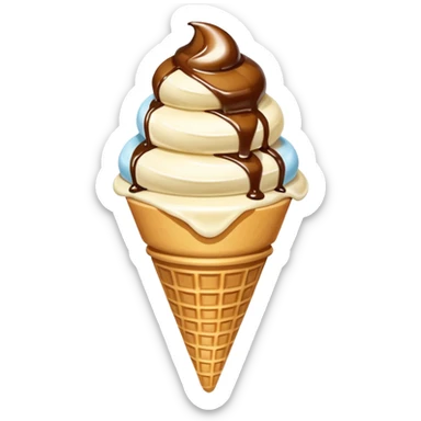 vanilla ice cream sticker
