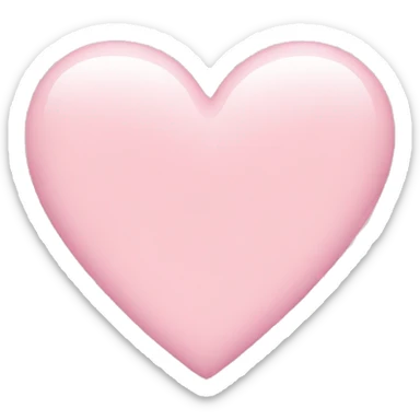 a light pink heart sticker