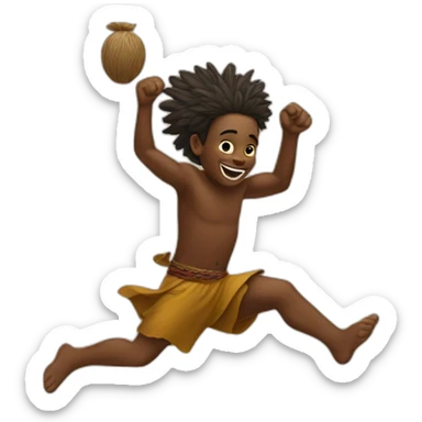Aborigine is jump sticker