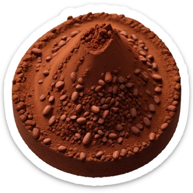 cacao en polvo sticker