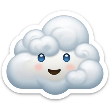 Forma de Nube sticker
