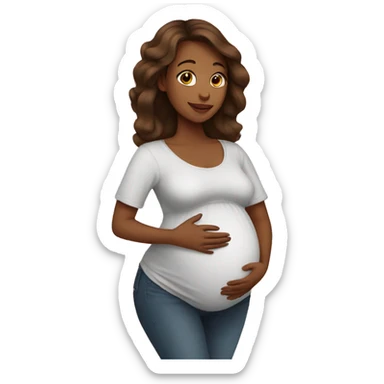 Pregnant sticker