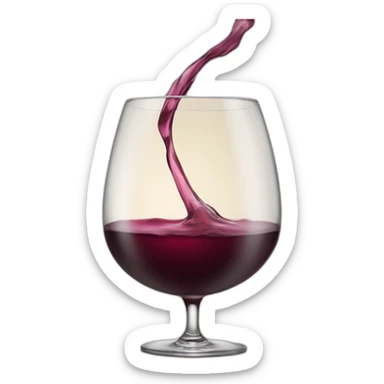 Chat qui boit un verre de vin sticker