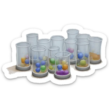 experiment tubes sticker