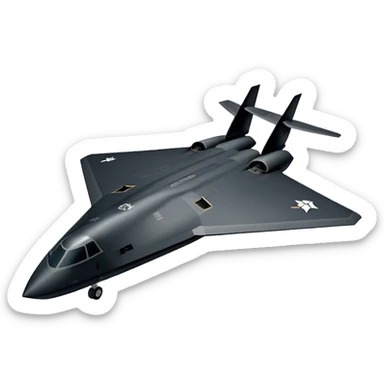 Military Bomber - B-2 Spirit - Northrop Grumman (Model Year: 2021) (Iconic colour: Stealth black) sticker