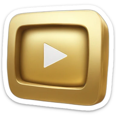real likeyoutube gold play button sticker