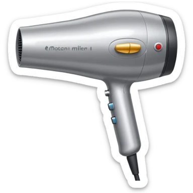 hair dryer sticker