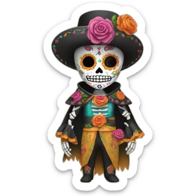 dia de los muertos sticker
