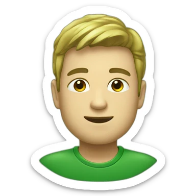 Emoji Cœur vert foncé sticker