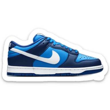 Nike dunk low dark and blue swoosh sticker