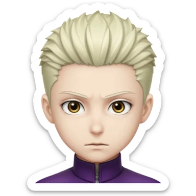 a front view shot of mere from hunter x hunter sticker