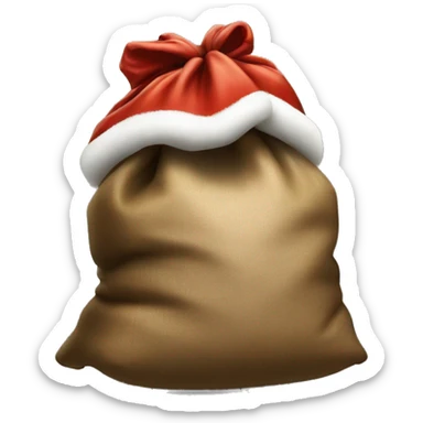 santa's sack full of presents sticker
