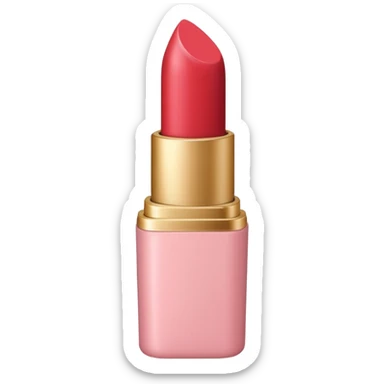 Strawberry milk color lipstick sticker