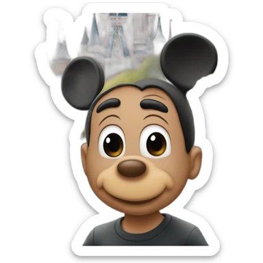 mickey-mouse-in-disney-world sticker