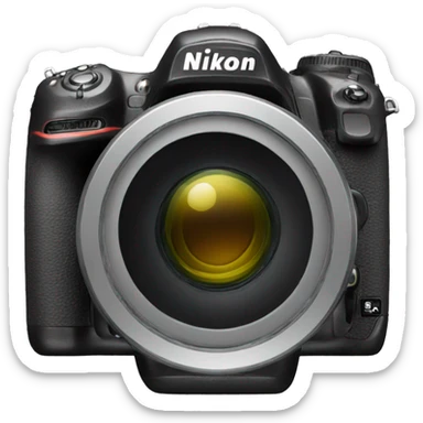 Nikon camera sticker