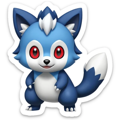 Oshawott-Zoroark-Meowstic-fusion sticker