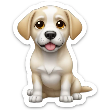 Un chien qui fait pipi sticker