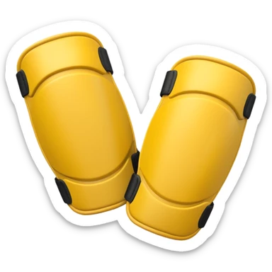 elbow guard yellow sticker