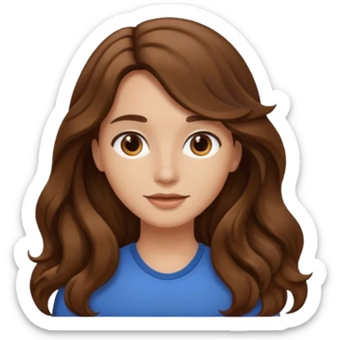 Just a long hair flowing sticker