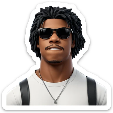 cool guy in stylish outfit sticker