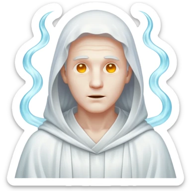 a man that is also a ghost sticker