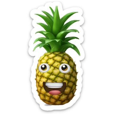 Newton pineapple  sticker