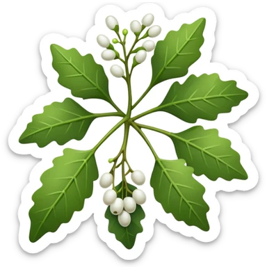 christmas mistletoe sticker