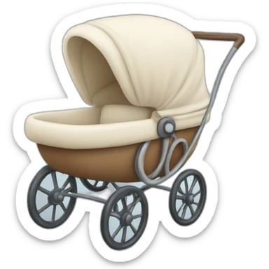 Baby in a pram sticker