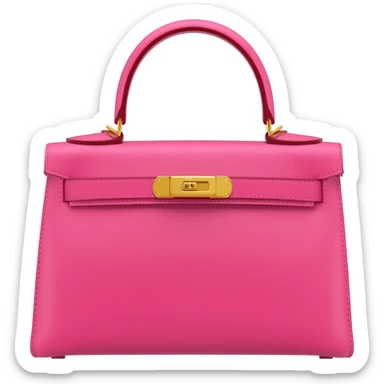 matte pink hermes kelly bag sticker