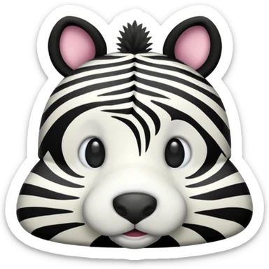 Animal print Hat sticker