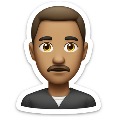 The most brutal side eye  sticker