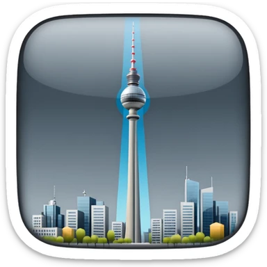 berlin TV tower sticker