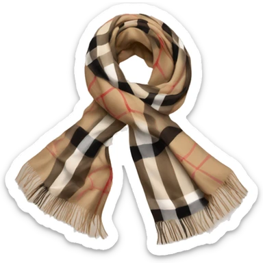 Burberry scarf  sticker