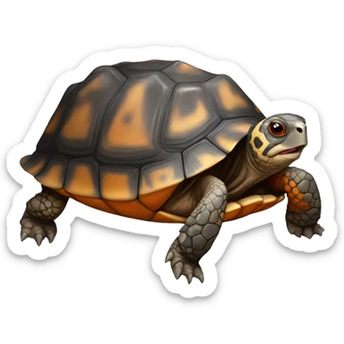 Red-footed tortoise sticker