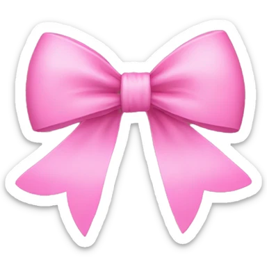 Hit pink bow sticker