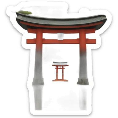 Shinto shrine sticker