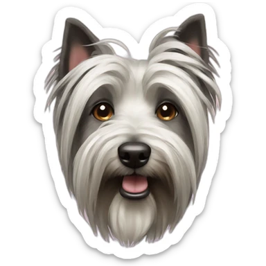 Skye terrier dog sticker
