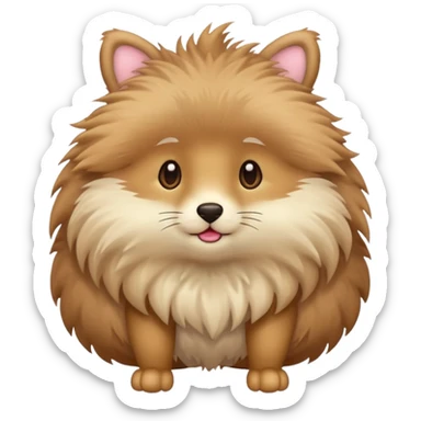 Cute animal full body with legs and all sticker
