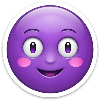 shiny purple text saying "YOU" sticker