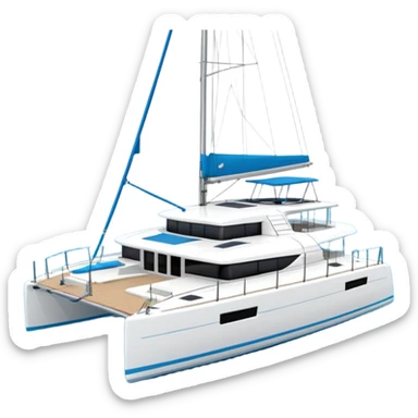 lagoon 43 catamaran sticker