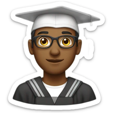 I am Ahmed, a graduate of architecture. sticker