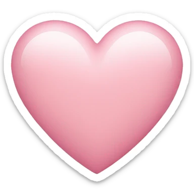 Light pink heart sticker