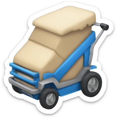 Carrito azul sticker