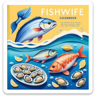 Pull up Fishwife Cookbook graphics sticker