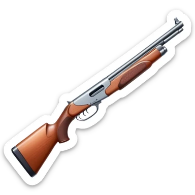 Sawn-off shotgun sticker