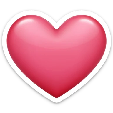pinkish red heart sticker