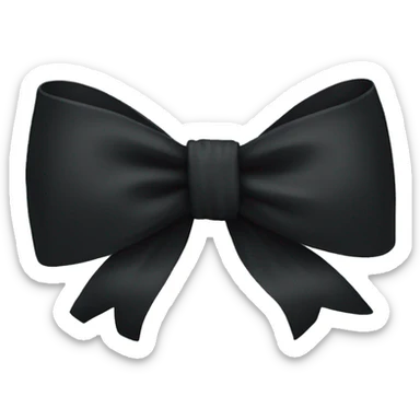 black bow sticker